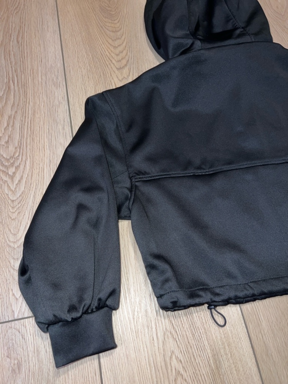 Zara Women’s Cropped Hooded Bomber Jogger Jacket - Picture 11 of 16